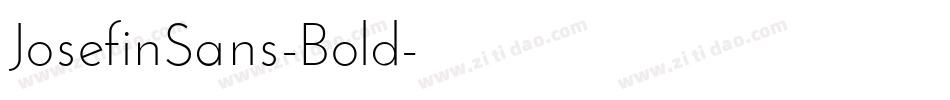 JosefinSans-Bold字体转换