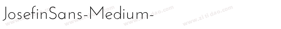 JosefinSans-Medium字体转换