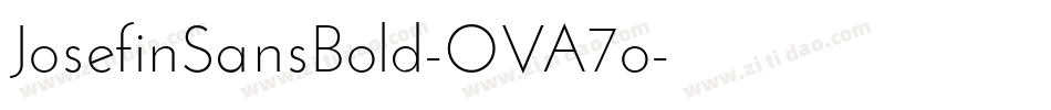 JosefinSansBold-OVA7o字体转换