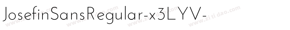 JosefinSansRegular-x3LYV字体转换
