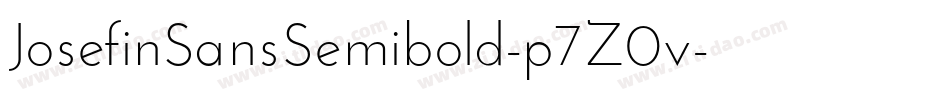 JosefinSansSemibold-p7Z0v字体转换