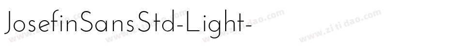 JosefinSansStd-Light字体转换