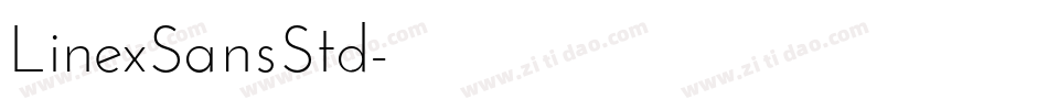 LinexSansStd字体转换