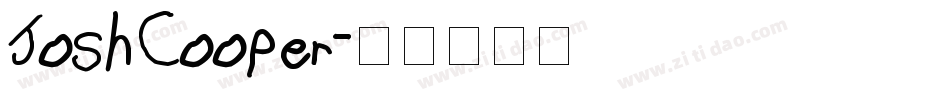 JoshCooper字体转换