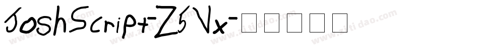 JoshScript-Z5Vx字体转换
