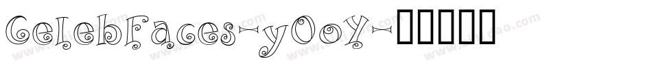 CelebFaces-y0oY字体转换
