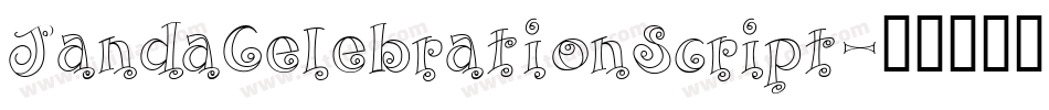 JandaCelebrationScript字体转换