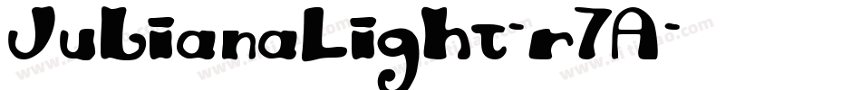JulianaLight-r7A字体转换