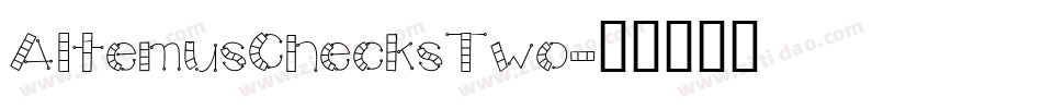 AltemusChecksTwo字体转换