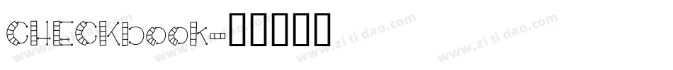 CHECKbook字体转换