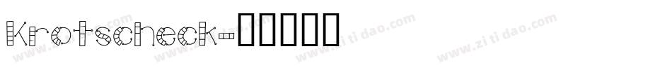 Krotscheck字体转换
