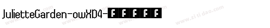JulietteGarden-owXD4字体转换