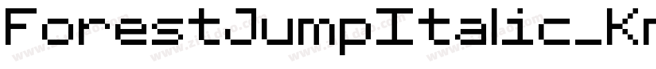ForestJumpItalic-Knee字体转换