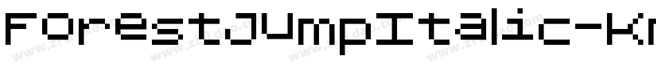 ForestJumpItalic-Knee字体转换