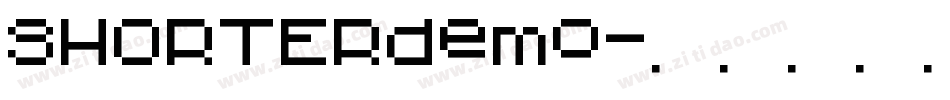 SHORTERdemo字体转换