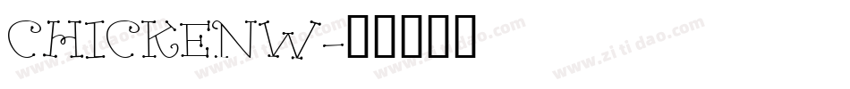 CHICKENW字体转换