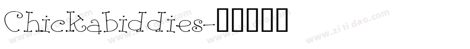 Chickabiddies字体转换