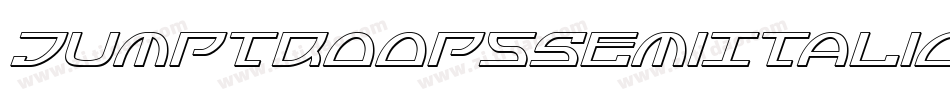 JumptroopsSemiItalic-29OX字体转换