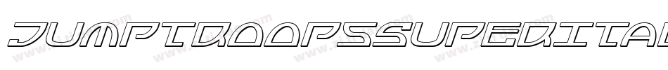 JumptroopsSuperItalic-29Od字体转换