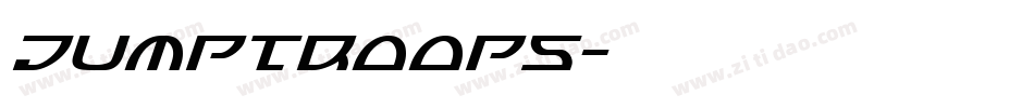 Jumptroops字体转换