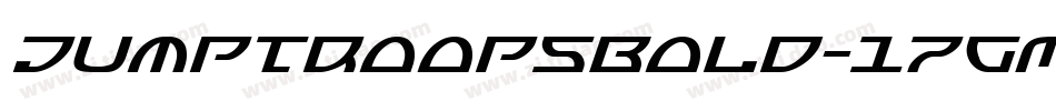 JumptroopsBold-17GM字体转换