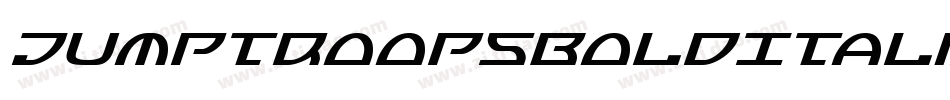 JumptroopsBoldItalic-RYpe字体转换