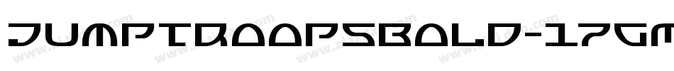JumptroopsBold-17GM字体转换