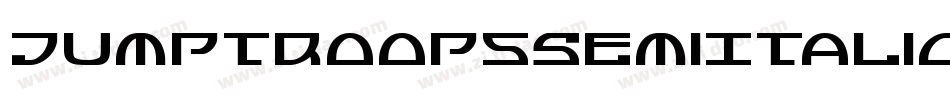 JumptroopsSemiItalic-29OX字体转换