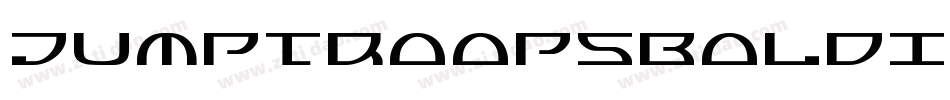 JumptroopsBoldItalic-RYpe字体转换