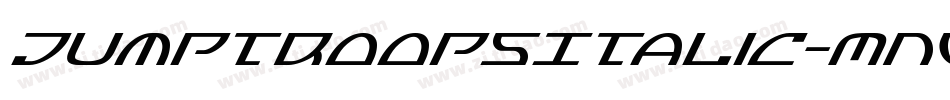 JumptroopsItalic-MnVv字体转换
