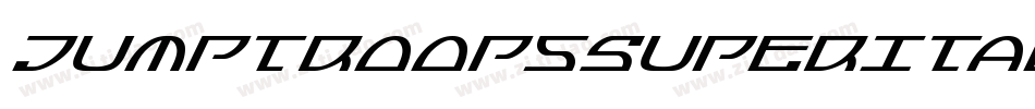 JumptroopsSuperItalic-29Od字体转换