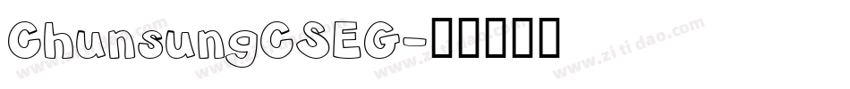 ChunsungCSEG字体转换
