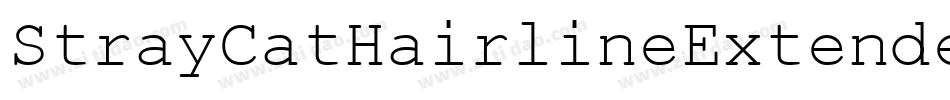 StrayCatHairlineExtended-25K8字体转换