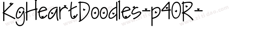 KgHeartDoodles-p40R字体转换