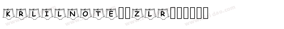 KrLilNote-0zLR字体转换