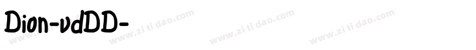 Dion-vdDD字体转换