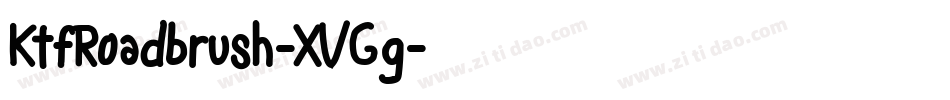 KtfRoadbrush-XVGg字体转换