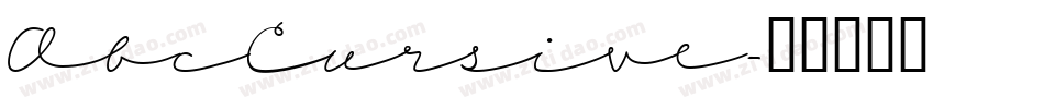AbcCursive字体转换