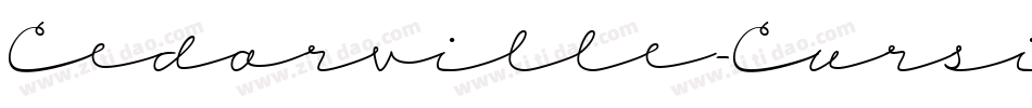 Cedarville-Cursive字体转换