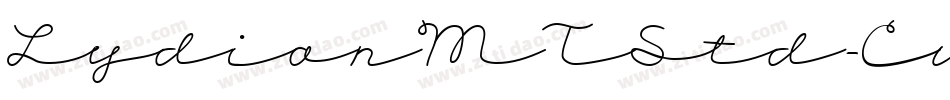 LydianMTStd-Cursive字体转换