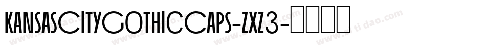 KansasCityGothicCaps-zxZ3字体转换