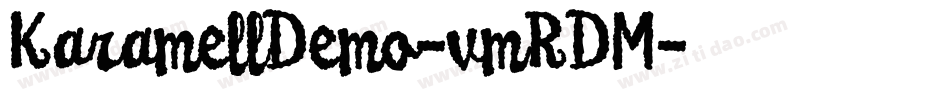 KaramellDemo-vmRDM字体转换