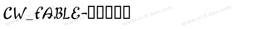CW_FABLE字体转换