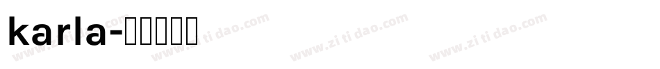 karla字体转换