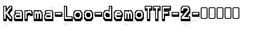 Karma-Loo-demoTTF-2字体转换
