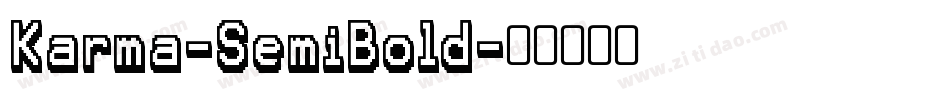 Karma-SemiBold字体转换