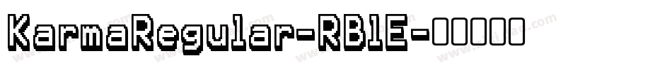 KarmaRegular-RBlE字体转换