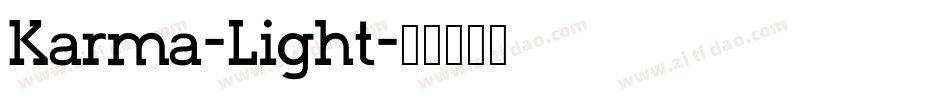 Karma-Light字体转换