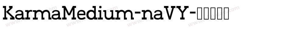KarmaMedium-naVY字体转换