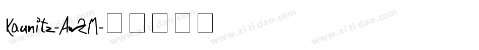 Kaunitz-Aw2M字体转换